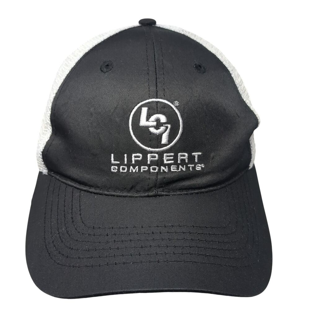 Lippert Components Snapback Trucker Hat Black One Size Adjustable Mesh Back